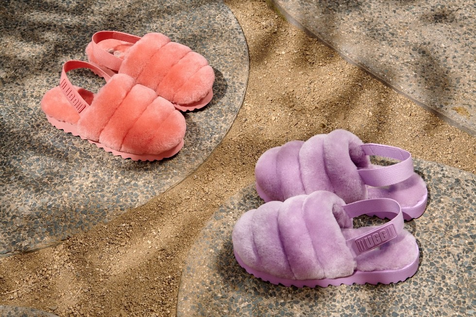 Get cozy and color ful in Ugg s new super fluffy slippers