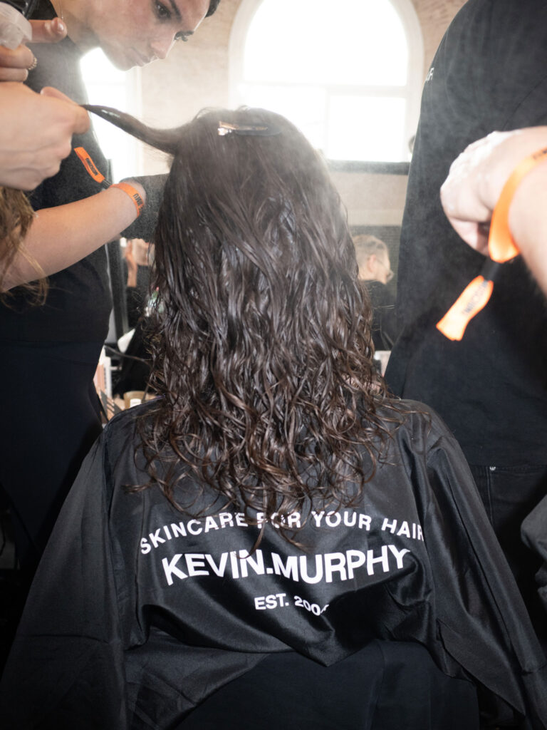 Backstage with KEVIN.MURPHY at Moschino FW26