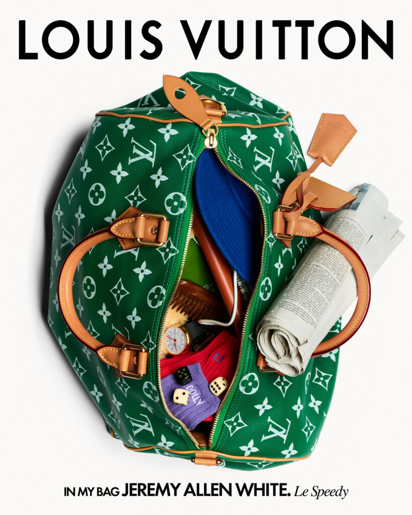 Jeremy Allen White for the Louis Vuitton Speedy P9