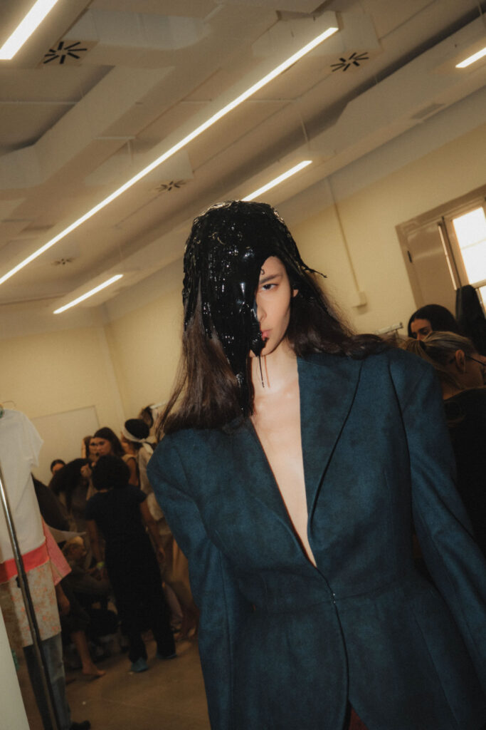 Backstage at Karla Aguilar Matilde Guedes SS27 | MBFW