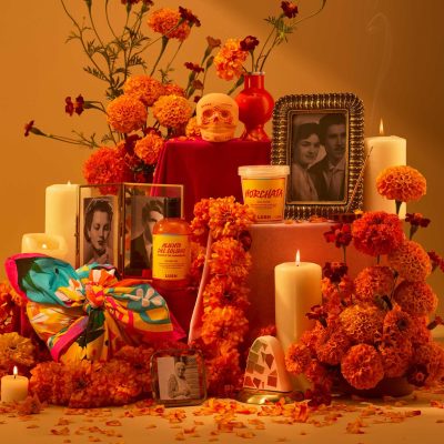 Skulls, delicious pastries, and hummingbirds adorn Lush’s latest Día de Muertos collection.